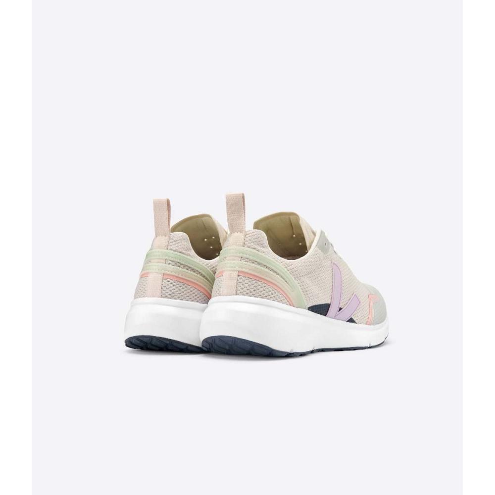 Veja CONDOR 2 ALVEOMESH Women's Shoes Beige/Purple | NZ 498OKI